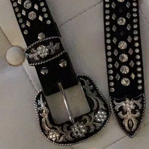 Bling Rhinestone Western Belt
